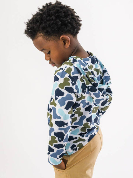 Fish Camo Catch Performance Hooded Shirt