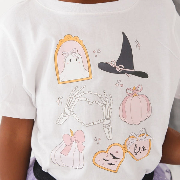Spooky Girlie Halloween Short Sleeve T-Shirt