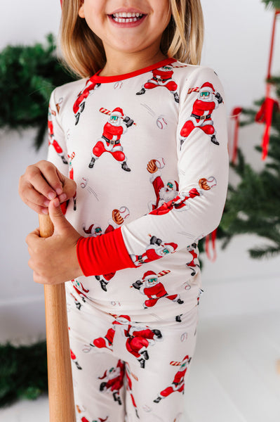 Grand Slam Santa Bamboo Pajama Set