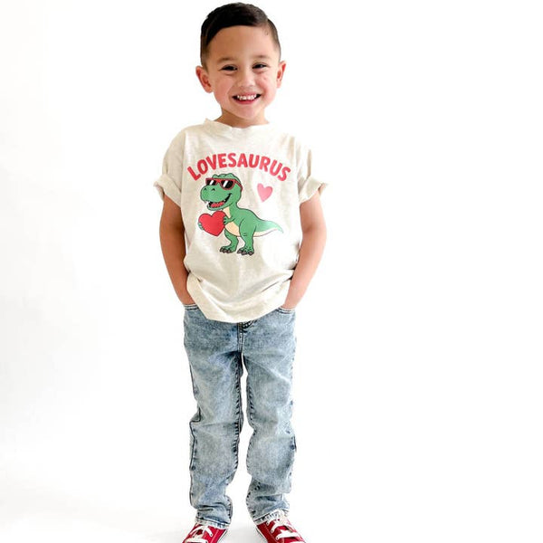 Lovesaurus Valentine's Day Short Sleeve T-Shirt
