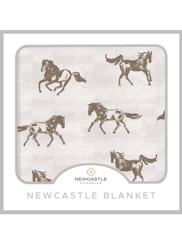 Galloping Horses Newcastle Blanket
