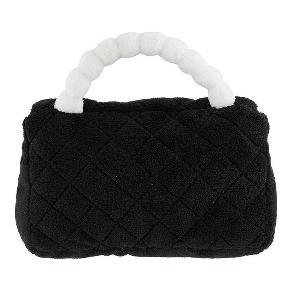 Plush Rattle Purse - Black