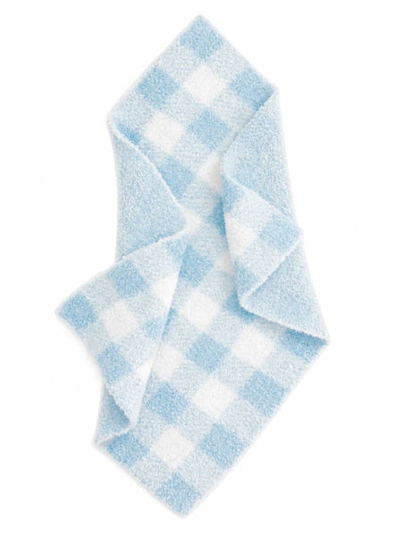 Phufy® Bliss Gingham Mini Blanket - Cloud Blue