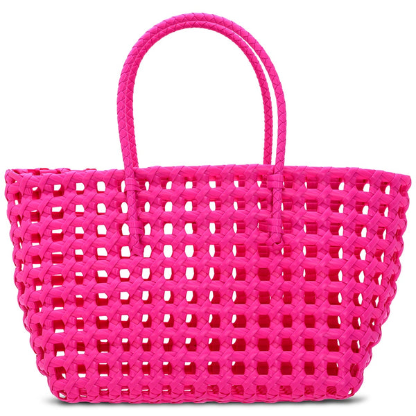 IS Small Pink Woven Tote