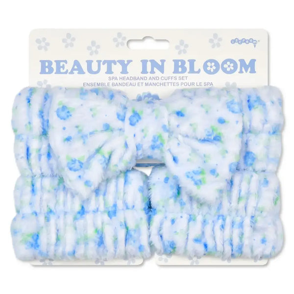 Iscream Blue Ditsy Spa Day Headband and Cuffs