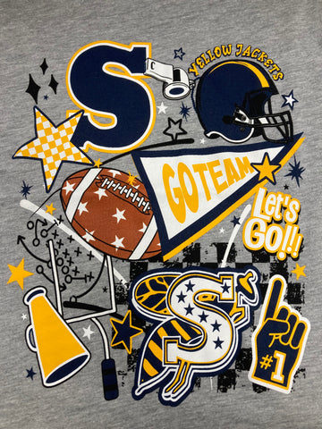 Yellow Jackets Collage Tee