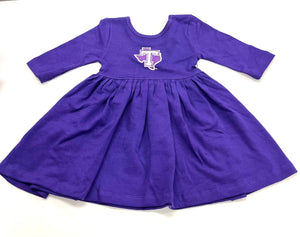 Tarleton Purple Spin Dress