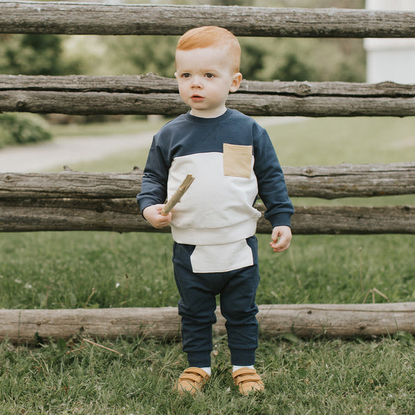 Navy Color Block Set