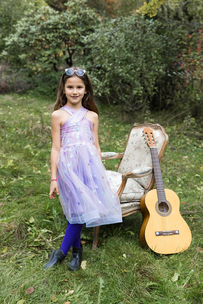 Ombre ERAS Dress - Lilac/Blue