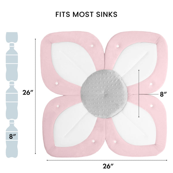 Lotus Baby Bath Seat- Pink/White/Gray
