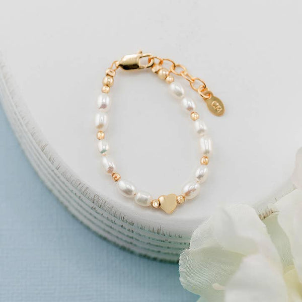 CM Willow - 14K Gold-Plated Pearl Bracelet