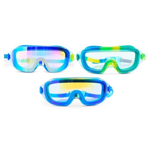 Hologram Panoramic Kids' Swim Goggles - Blue