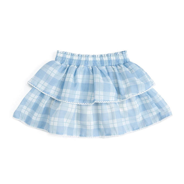 Blue Plaid Skort