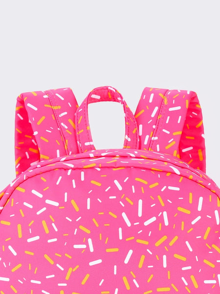 SK Ice Cream Drip Kids Canvas Backpack - Pink