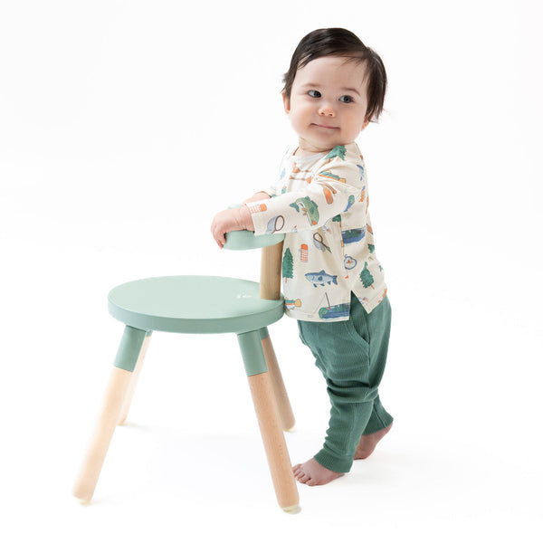 Fishing Things Long Sleeve Henley Top & Waffle Jogger