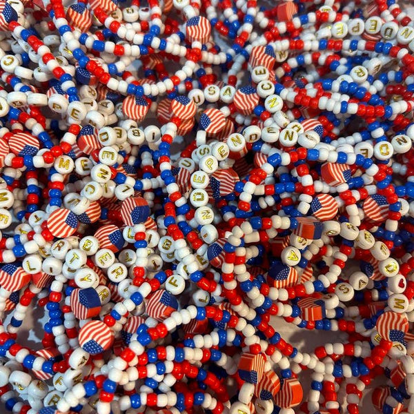 Patriotic Stretchy Mix Bracelets USA