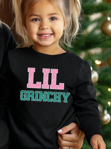 Lil Grinchy Black Sweatshirt