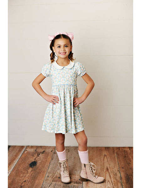 Girl Fall Dress with Pumpkins