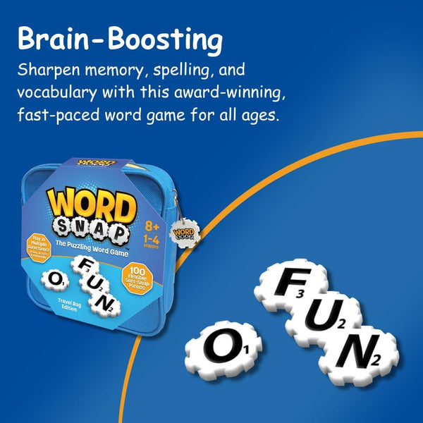 Word Snap Strategy Game with Travel Bag