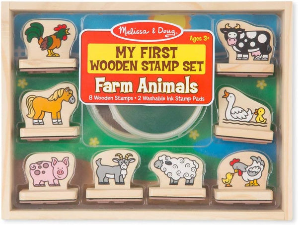 MD My First Wooden Stamp Set - Farm Animals