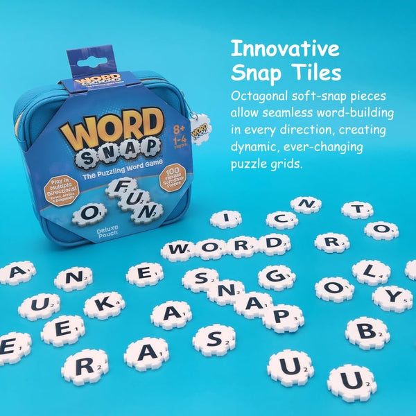 Word Snap Strategy Game with Travel Bag