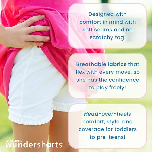 White Non Ruffle Wundershort