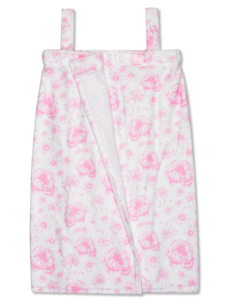 Pretty Pink Toile Spa Wrap