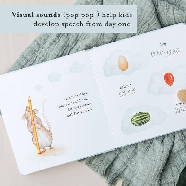 Scribble Scrabble: A Board Book of First Words and Shapes