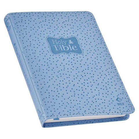 Bible NLT Infant New Testament Faux Leather - Blue