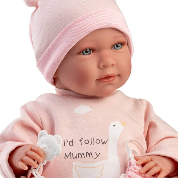 Luisa - Soft Body Crying Newborn Doll with Bag