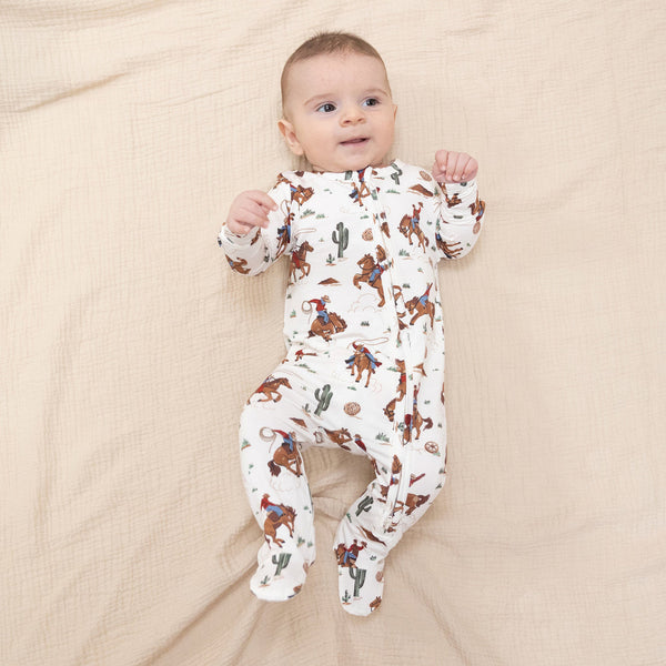Buckaroo Western  2 Way Zipper Footie