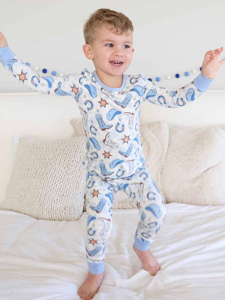 Rodeo Dreams Blue 2 Piece Pajama Set
