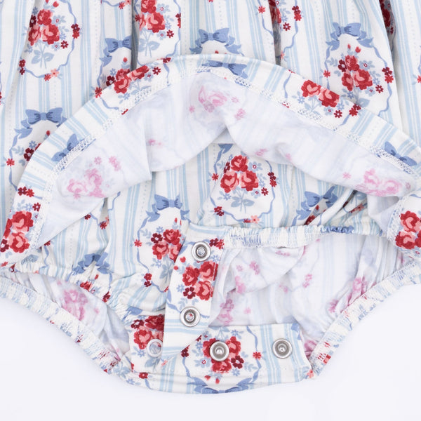 Beverly Cameo Stripe Bubble with Peter Pan Collar and Skirt