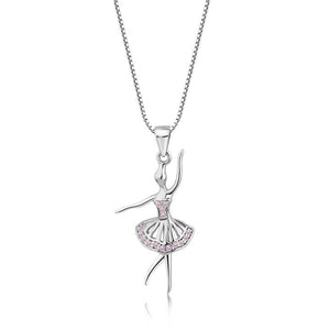 CM Silver Ballerina Necklace