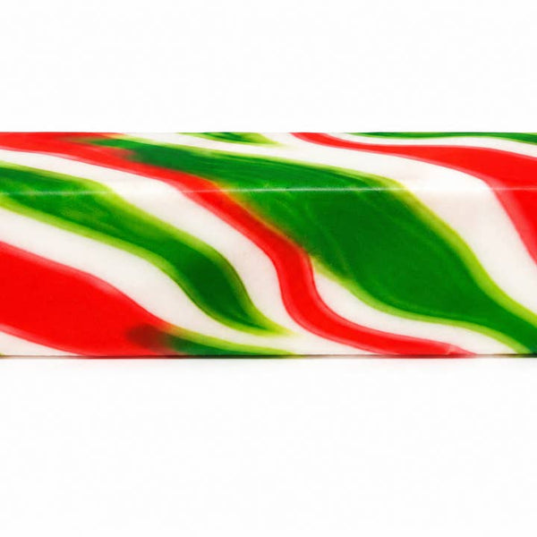 Holiday Swirl Butter Squishy – Christmas Candy Cane Slow Rise Sensory Toy