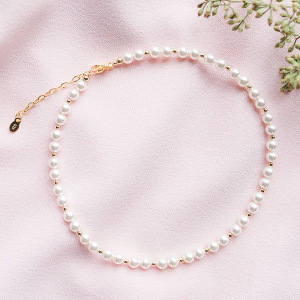 Brynn - 14K Gold-Plated Pearl Necklace