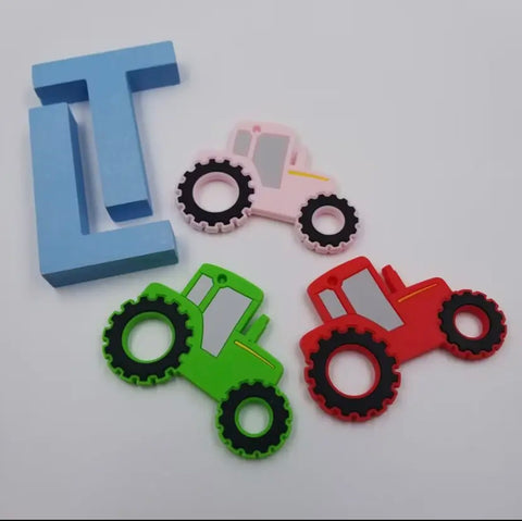 LT Green Tractor Silicone Teether
