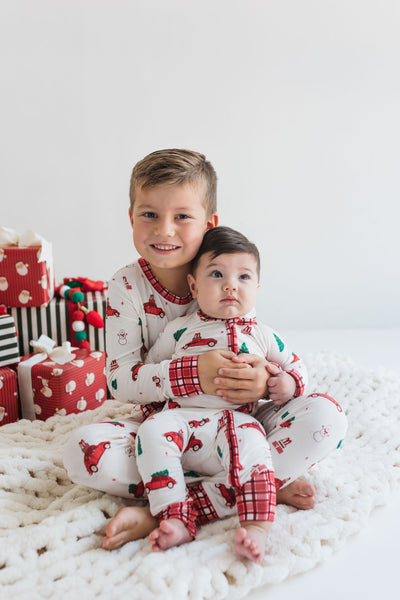 Red Holly Jolly Cruisers Zipper Romper