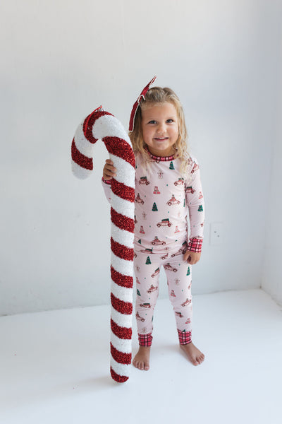 Pink Holly Jolly Cruisers Two Piece Set