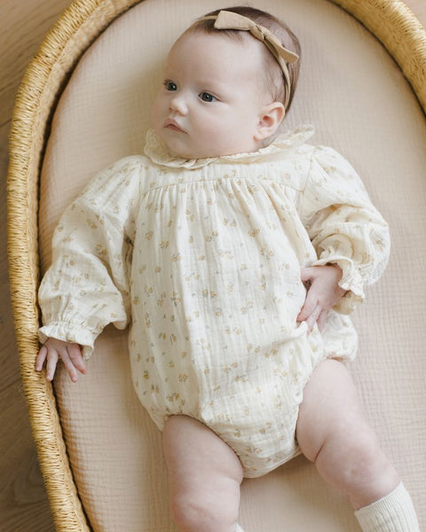 Golden Floral Callie Romper