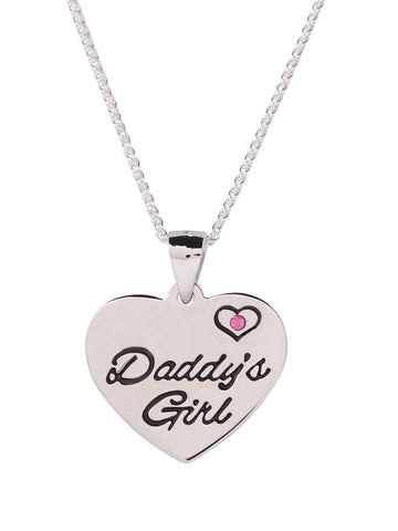 Sterling Silver Daddy's Girl Necklace