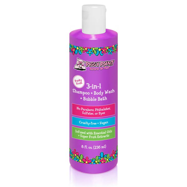 Rock The Locks 3-in-1 Shampoo+Body Wash+Bubble Bath