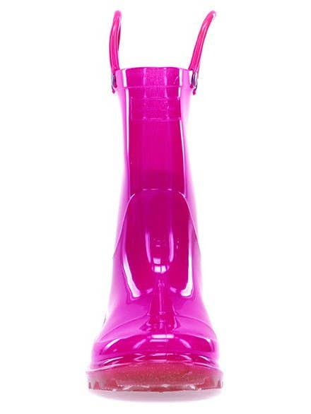 Lighted Solid Rain Boot - Pink