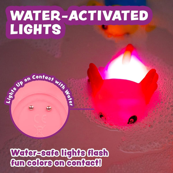 Under the Sea Light Up Bath Toys - 6 Pack