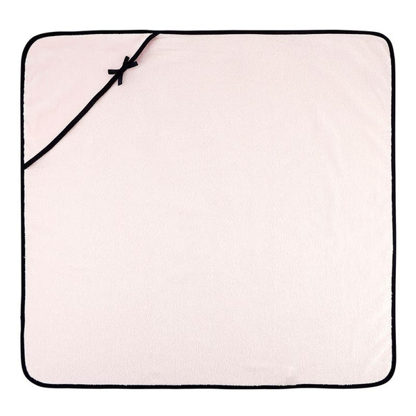 Hooded Towel - Blush with Bow