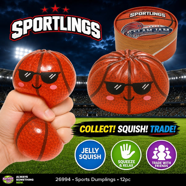 Fun Doh Sports Dumpling Squishy Fidget Toy