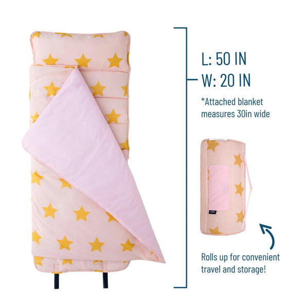 Pink and Gold Stars Original Nap Mat