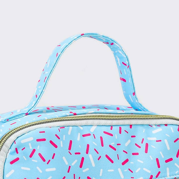SK Ice Cream Drip Canvas Lunch Box - Blue