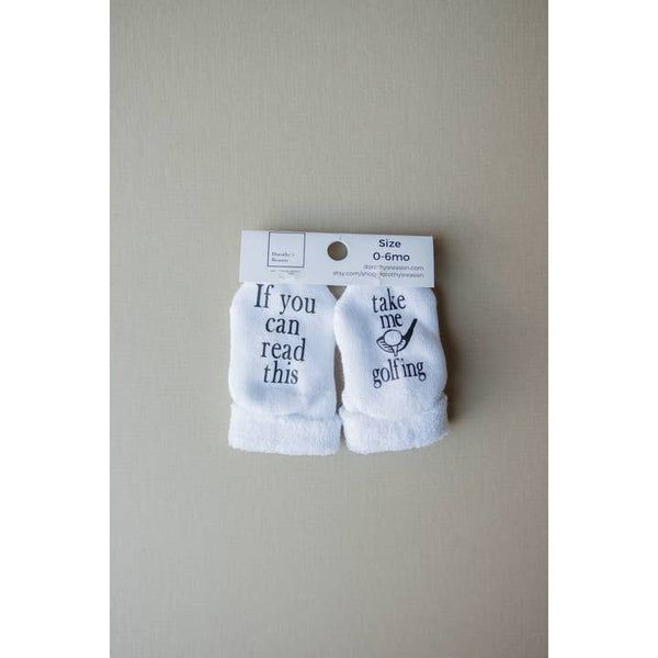 Take Me Golfing Baby Socks