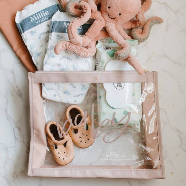 Large Baby Organizer Travel Pouch - Taupe